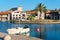 Boats and houses in Vrboska village, Hvar island, Dalmatia, Croatia, Europe. Travel and vacation destination. Old fisherman