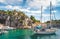 Boats in inlet of Calanques in Cassis