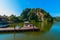 Boats jetty Lang Mountain recreational park