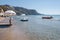 Boats at the Kalamaki beach on Zakynthos