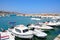 Boats in Kalyves harbour, Crete.