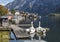 Boats on lake Halstatt