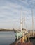 Boats on the lake, ships, sunrise, sunset