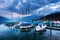 Boats on Lake Thun.