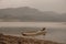 Boats that Lean in Sempor Reservoir, Kebumen, Central Java, Indonesia