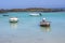 Boats in Lobos Island in Canary Islands, Spain