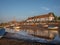 Boats at low tide Burnham Overy Staithe