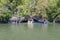 Boats on mangrove tour