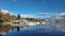 Boats in Marina with City Scape, Buildings. Urban City. Fall Season. Coal Harbour Downtown Vancouver