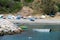 Boats on Marina del Este beach.