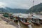 Boats on the Mekong river, Pakbeng
