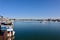 Boats moored at Balboa Peninsula