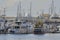 Boats moored on the Broadwater in Queensland