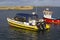 Boats moored in Donaghadee Harbour on the Ards Peninsula i