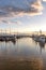 Boats moored at the Everett Waterfront