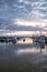 Boats moored at the Everett Waterfront