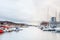 Boats Moored in the Harbour of Bodo, Norway