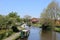 Boats moored on the Lancaster canal at Garstang