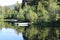 Boats Moored at Link Lake Shoreline