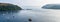 Boats moored at Portree harbor in Skye, Scotland