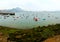 Boats moored in Puerto Vieja in Spain