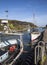 Boats moored at quayside at Amlwch Port on Anglesey, Wales, UK.