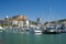 Boats moored in Townsville marina, Queensland