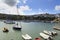 Boats moored up in Newquay