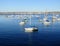 Boats mooring in Monterey Harbour. CA, USA