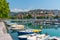 Boats mooring at Mrtvi kanal in Rijeka, Croatia