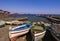 Boats near island in Italy