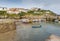 Boats Newquay harbour Cornwall England UK