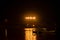 Boats in the night at River Narmada