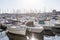 Boats in the old port in Marseille. Tourism and travel. Sunny day. Beautiful landscape