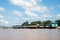 Boats park on Ban Ton Phung dock.