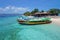 Boats parked along Gili Menos Shoreline