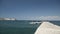 Boats parked near pier, beautiful view on Mediterranean sea, Ischia, Italy