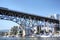 Boats Pass Under Burrard Bridge On False Creek in Vancouver