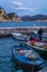 Boats in Petrovac Bay marina