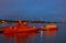 Boats pier in the area of Slussen, Stockholm