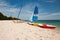 Boats at Playa Ancon, Trinodad, Cuba