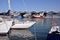 Boats in the port of Dieppe in France