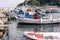 Boats in port near Keri beach