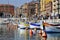 Boats in the port of Nice in France