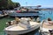 Boats in the port of Platanias in Crete