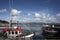 Boats in the quit harbor of Roundstone, county Galway, Ireland