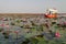 Boats on Red Lotus Lake or Talay Bua Daeng in Udon Thani, Thailand