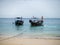 Boats at Rest: Phi Phi\\\'s Tranquil Shores