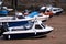 Boats at rest in Tenby Harbour