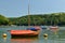 Boats on the River Fowey Cornwall UK